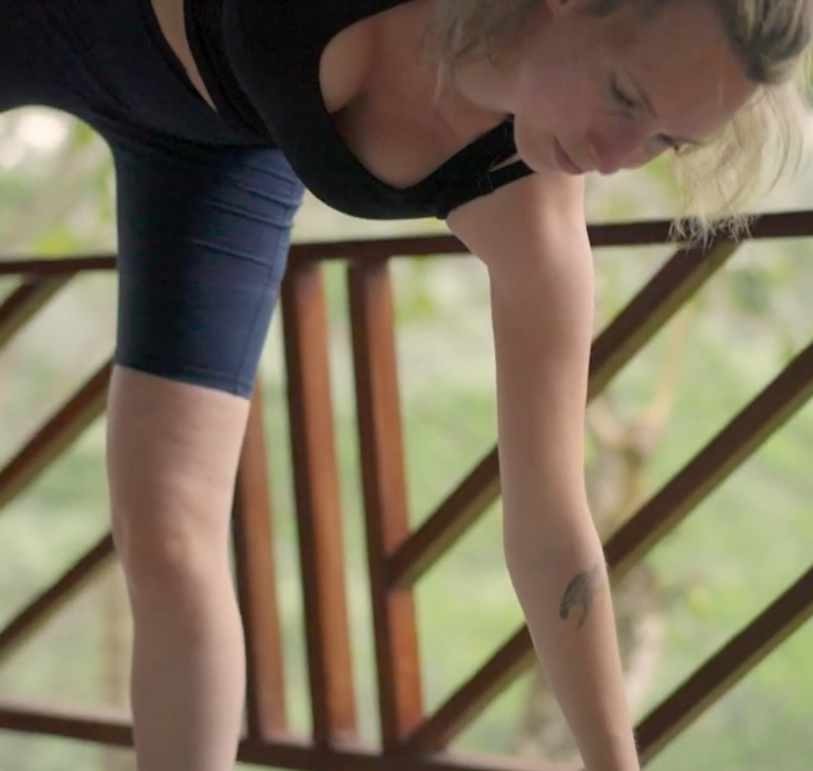 Week 11: Half moon postpartum yoga practice