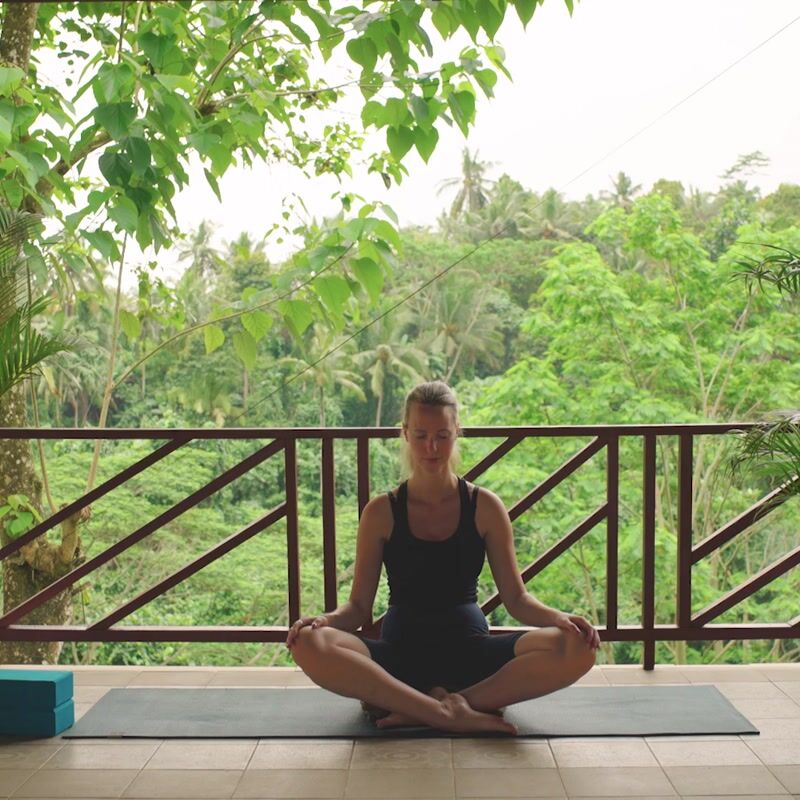 Week 11: Half moon postpartum yoga practice